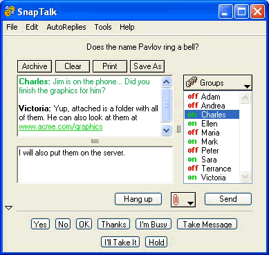 SnapTalk software